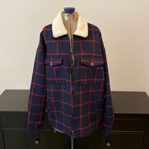 Forever 21 Men’s Plaid Coat